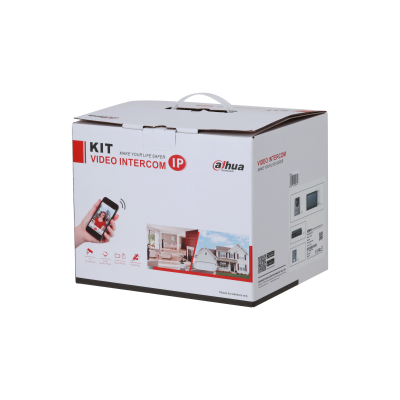 KTP01S - Dahua Villa Kit Videophone IP POE 1*Station Extérieure + 1*Moniteur Intérieur + 1*Switch 5 Ports POE Prix Maroc