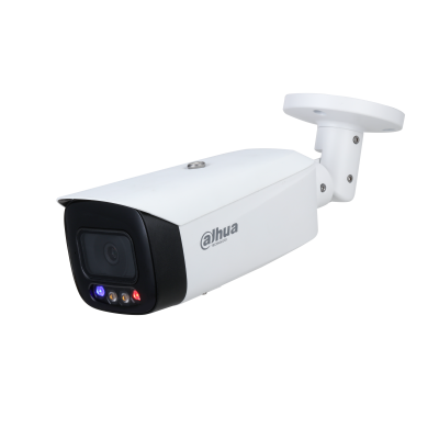 HFW3849T1-AS-P - Dahua camera ip Bullet 8MP POE Full-color Active Deterrence TIOC IR 30m Etanche IP67 Prix Maroc