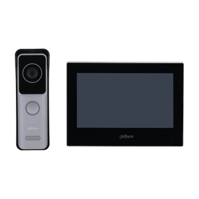 KTW02 - Dahua Villa Kit Videophone Wi-Fi IP POE avec LECTEUR CARTE 1*Station Extérieure + 1*Moniteur Intérieur Prix Maroc